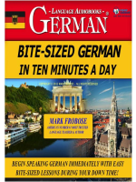Bite-Sized German in Ten Minutes a Day by Frobose, Mark